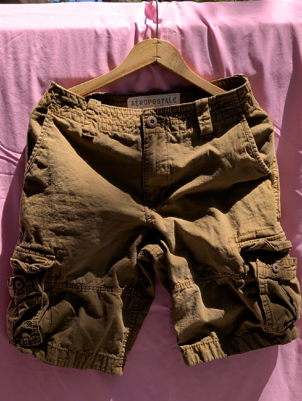Aeropostale Men's Tan‎ Cargo Shorts